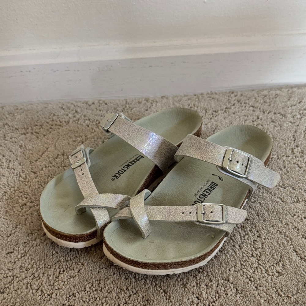 Birkenstock Kids Metallic Sandals